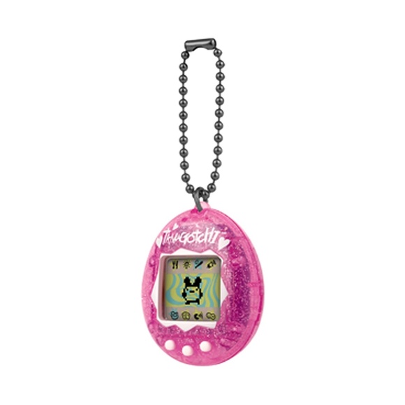 Original Tamagotchi Pink Glitter Shell Digital Virtual Pet Bandai #42882 BAI-R4 - Picture 3 of 11
